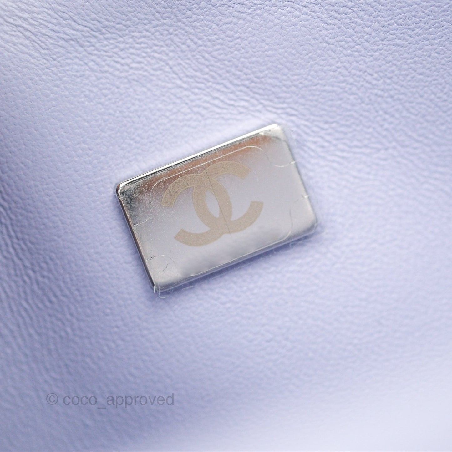 Chanel Small Classic Quilted Flap Lilac Caviar Silver Hardware 21K