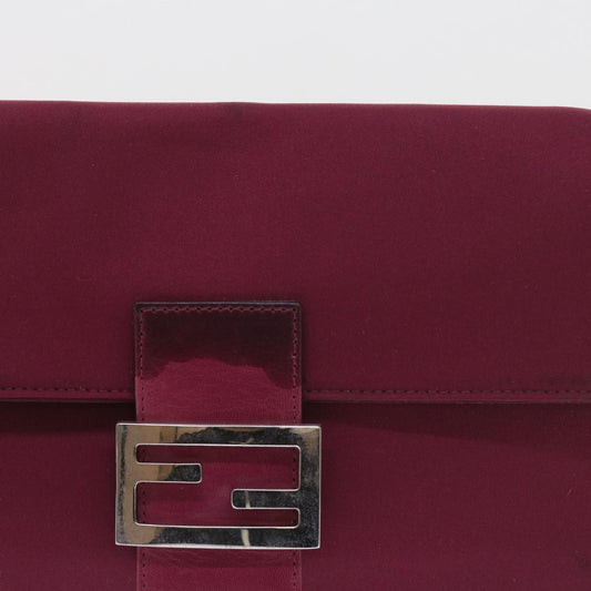 Luxury FendiMamma Baguette Shoulder Bag Nylon Bordeaux58685