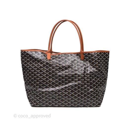 Goyard Saint Louis Tote Bag GM Black/Tan