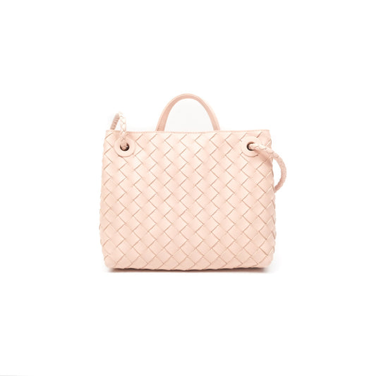 Bottega Veneta Small Andiamo Bag Lotus Intrecciato Lambskin