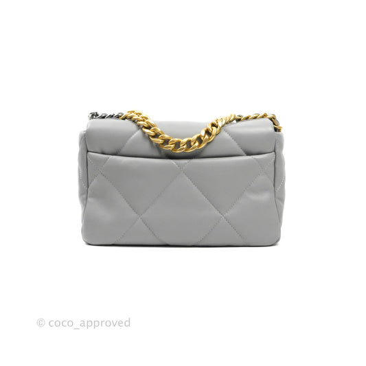 Chanel 19 Small Grey Mixed Hardware 21B