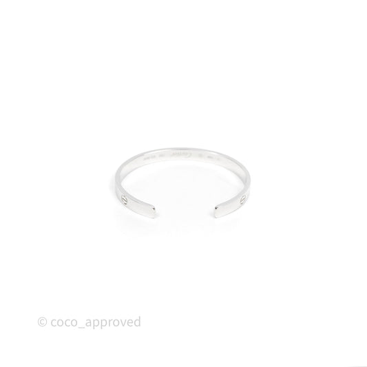 Cartier Love Bracelet Open Classic Model White Gold