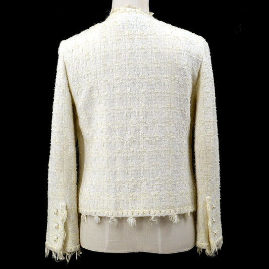 Luxury Chanel Cruise 2005 tweed open-front jacket & sleeveless top set #34