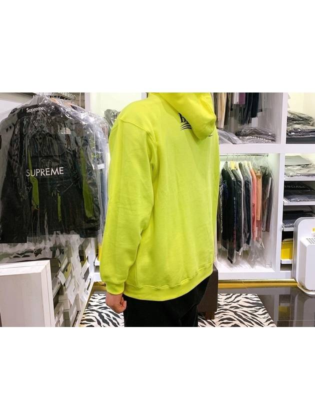 Luxury Balenciaga Men's Political Wave Logo Hoodie Neon