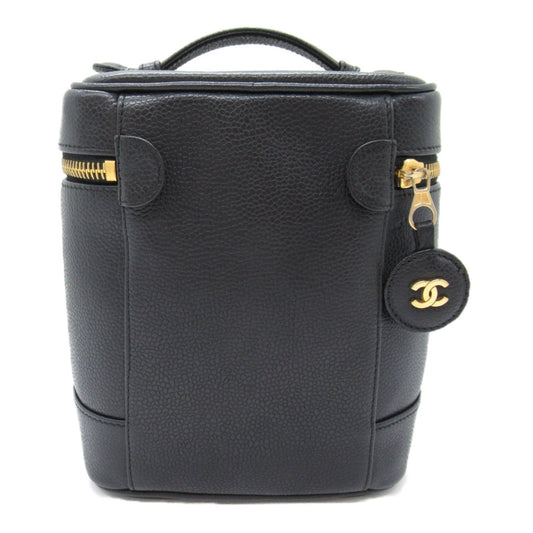 Chanel Laminated Vanity Bag Cabia S Black Box