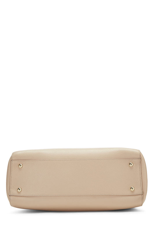 Chanel, Beige Leather Neo Executive Shopping Tote, Beige