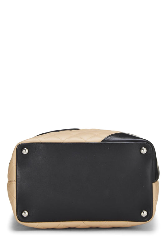 Chanel, Beige Quilted Calfskin Cambon Ligne Tote Small, Beige