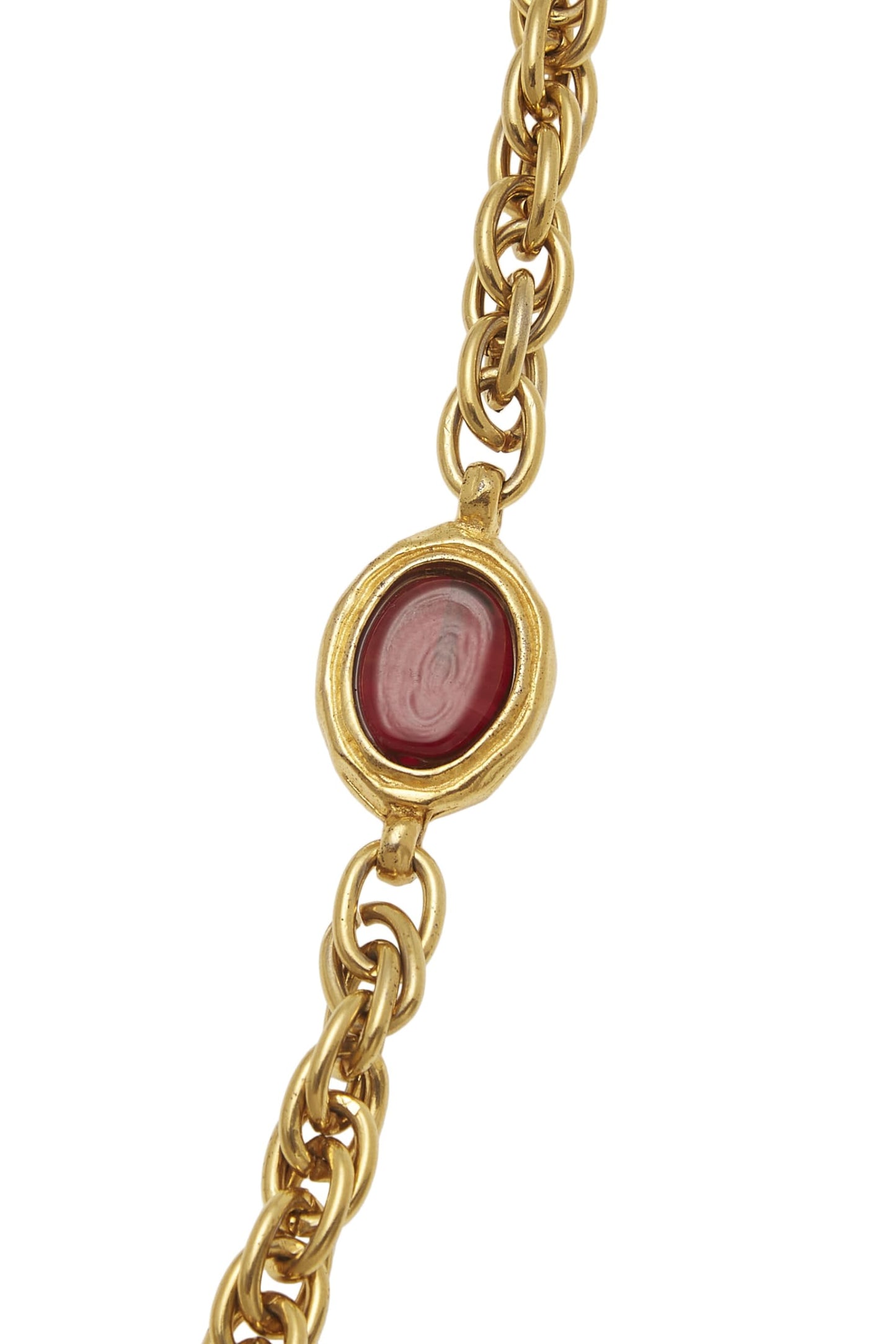 Chanel, Multicolor & Gold Gripoix Necklace Long, Multi