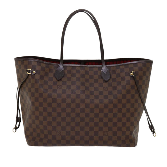 LOUIS VUITTON Damier Ebene Neverfull GM Tote Bag N51106 LV 62629A