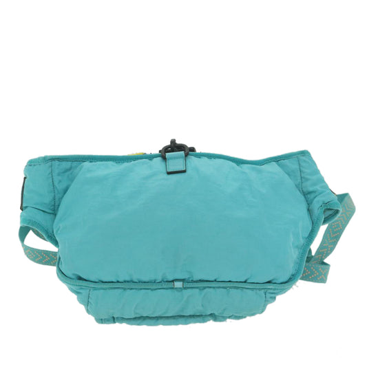 GUCCI Shoulder Bag Nylon Turquoise Blue 536842 63198