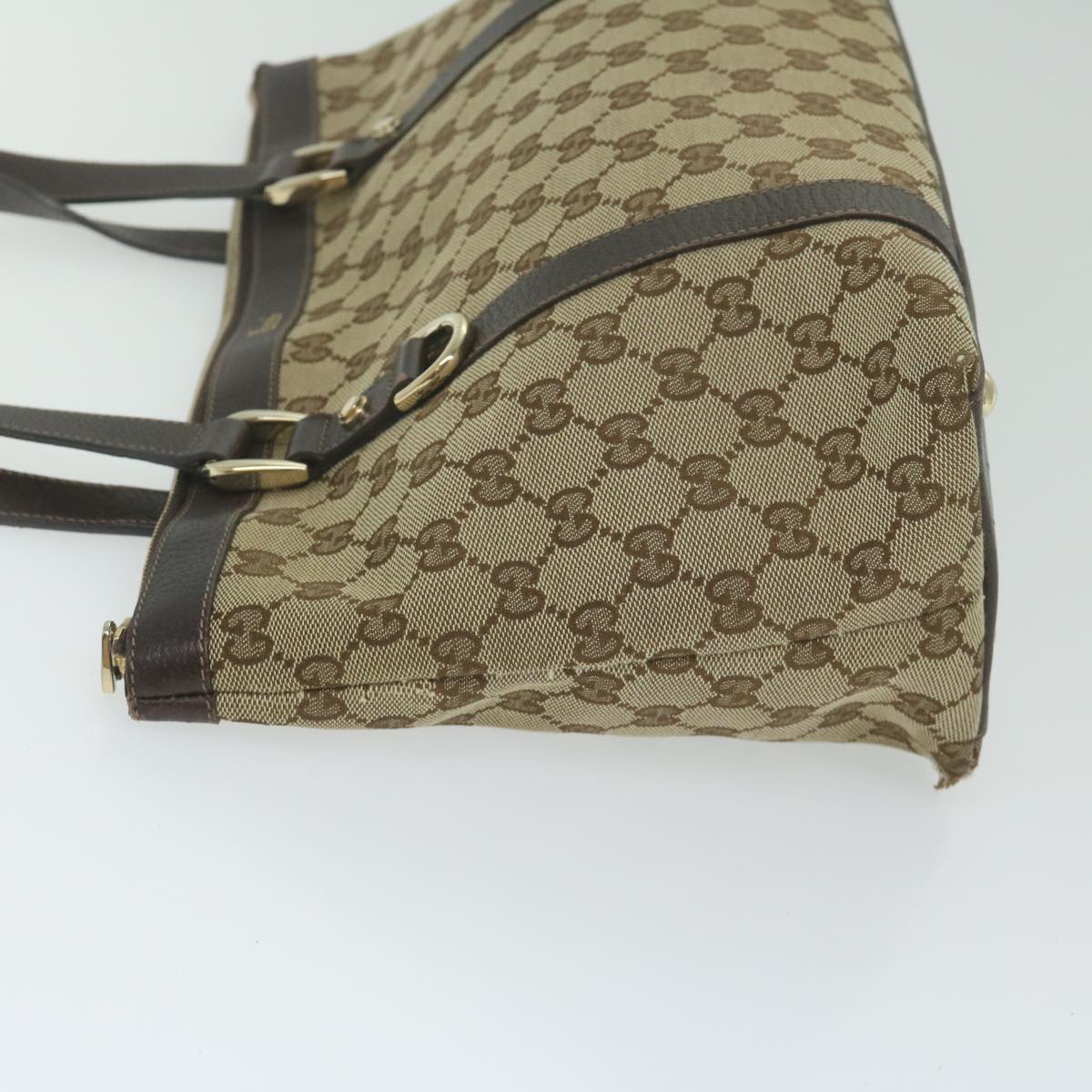 GUCCI GG Canvas Tote Bag Beige 141470 63600