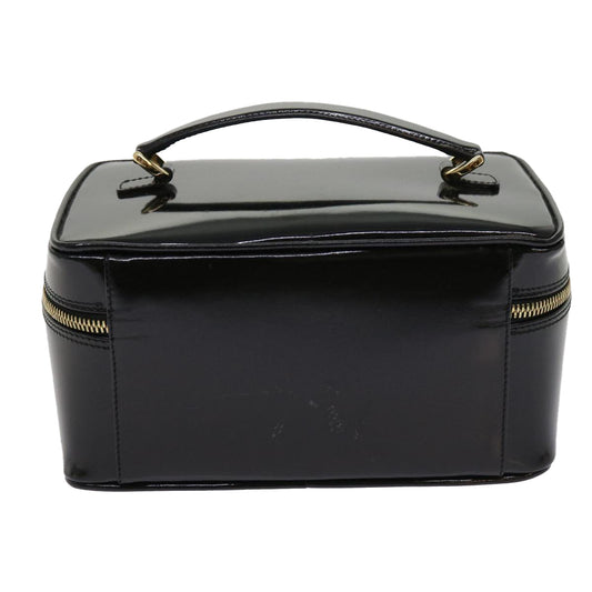 GUCCI Vanity Bamboo Cosmetic Pouch Patent leather Black 032 1705 0150 63625