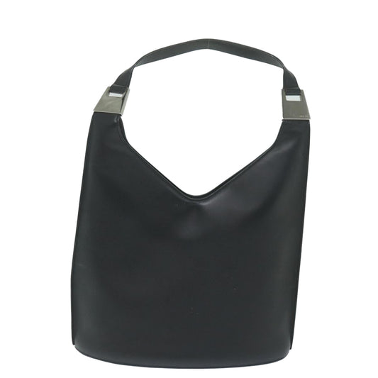 GUCCI Shoulder Bag Leather Black 001 3010 63840