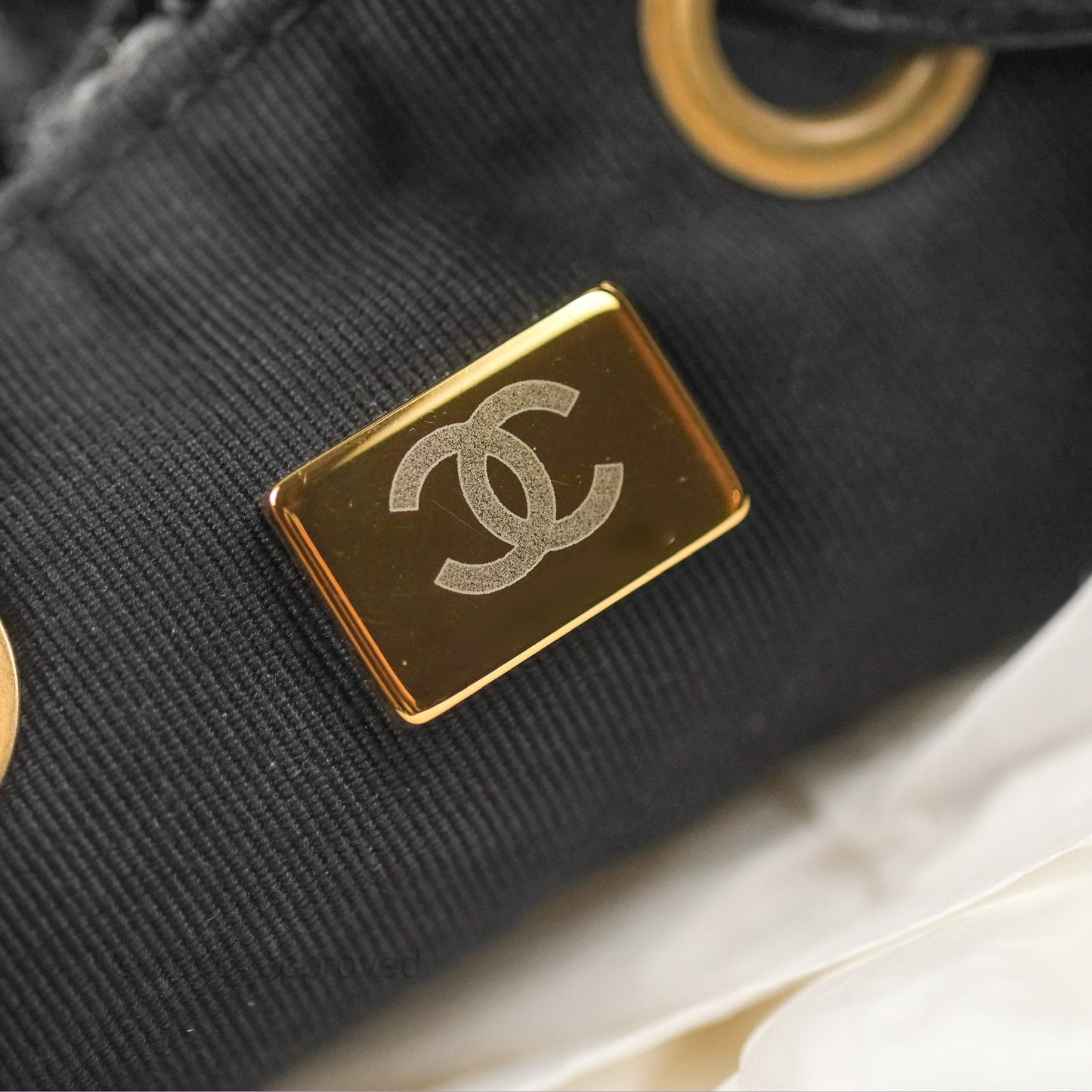 Chanel Duma Backpack Black Tweed Gold Hardware 22K