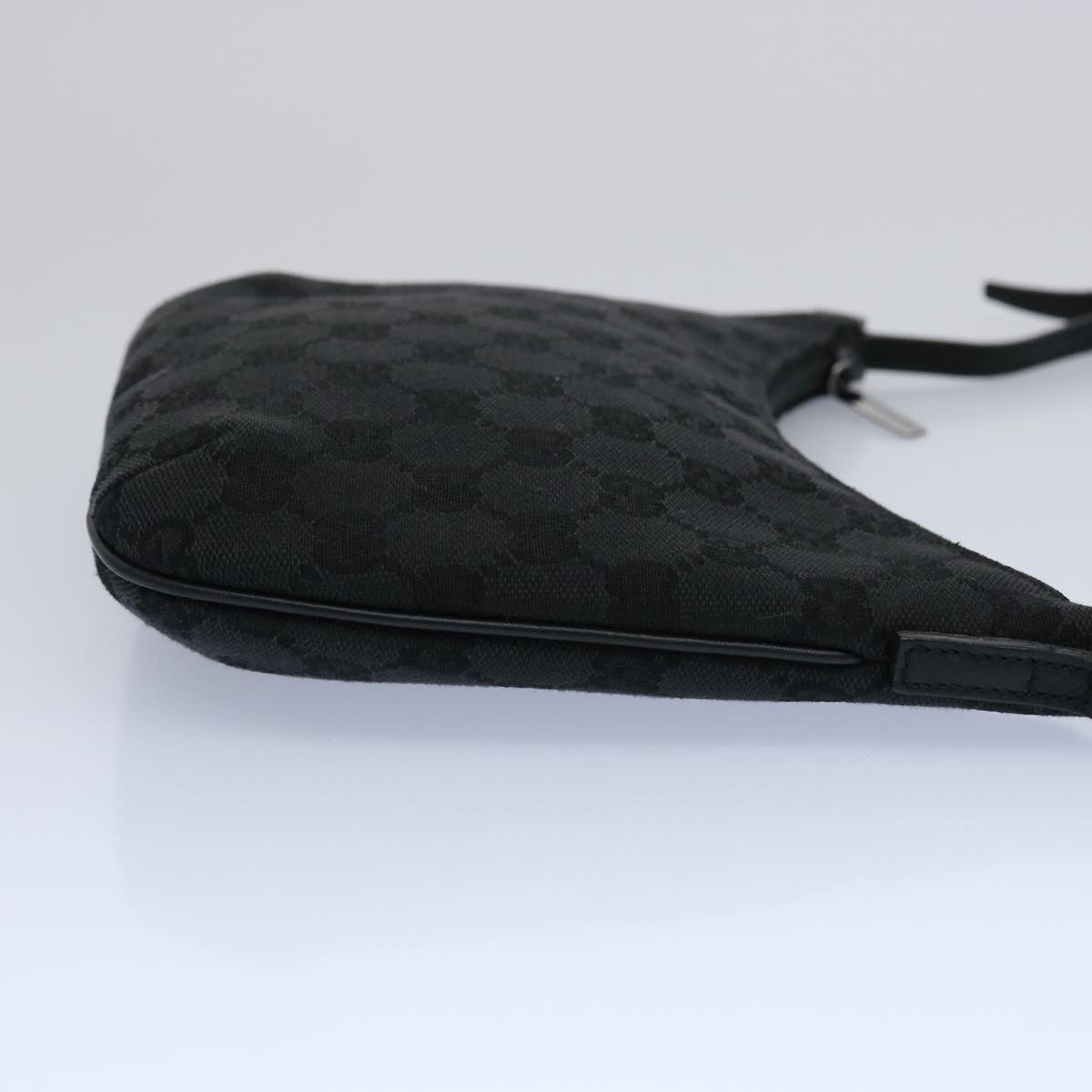 GUCCI GG Canvas Shoulder Bag Black 63865