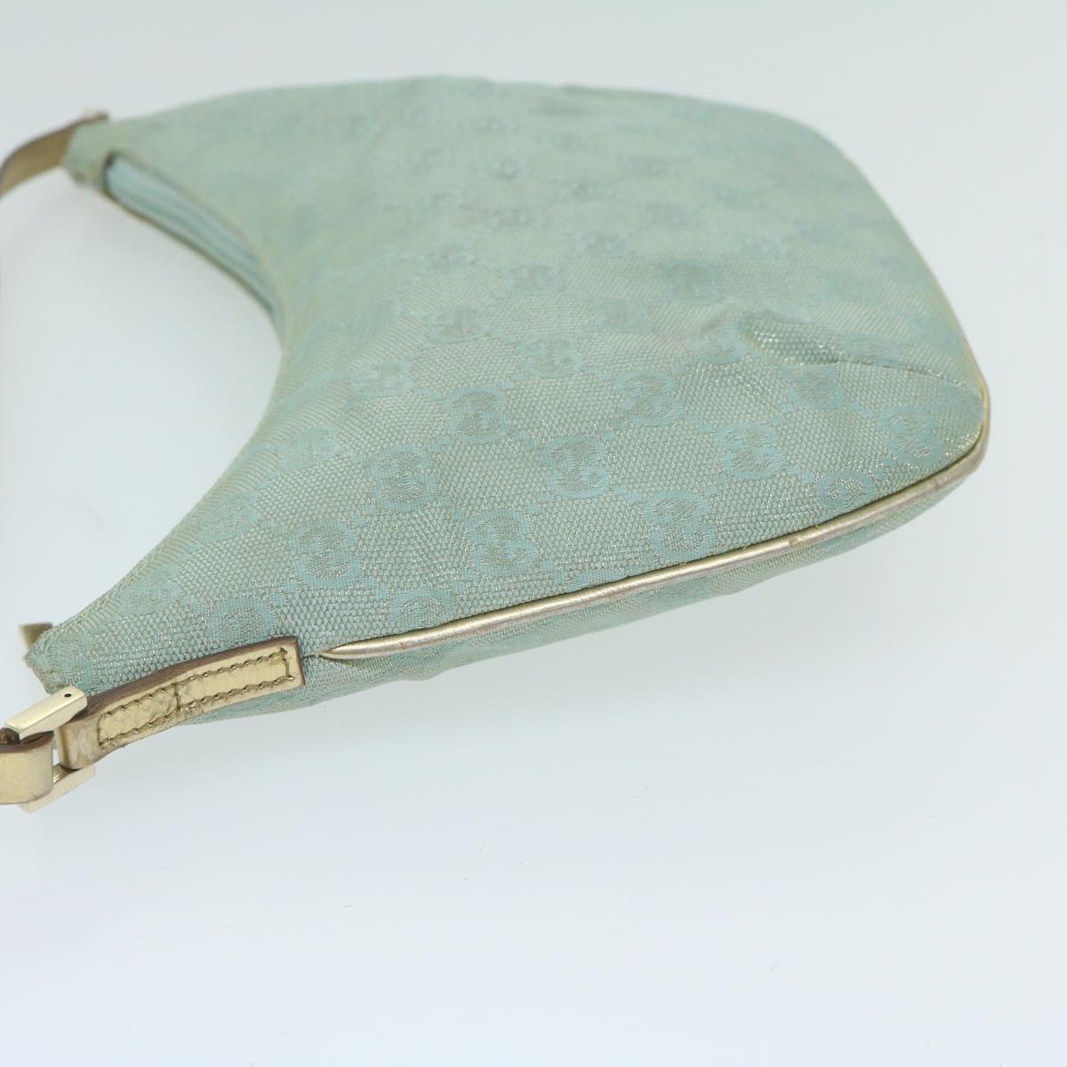 GUCCI GG Canvas Shoulder Bag Light Blue 005 0813 64527