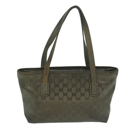 GUCCI GG implementation Tote Bag Khaki 211138 64652