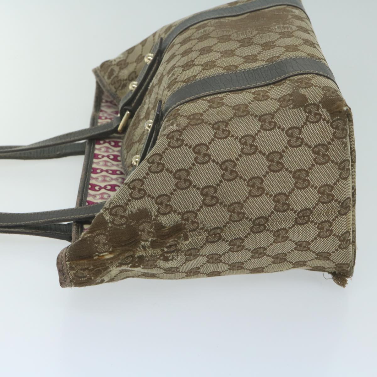 GUCCI GG Canvas Tote Bag Beige 170898 64653