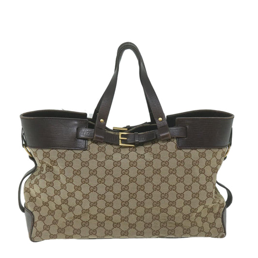 GUCCI GG Canvas Tote Bag Beige 106251 65101