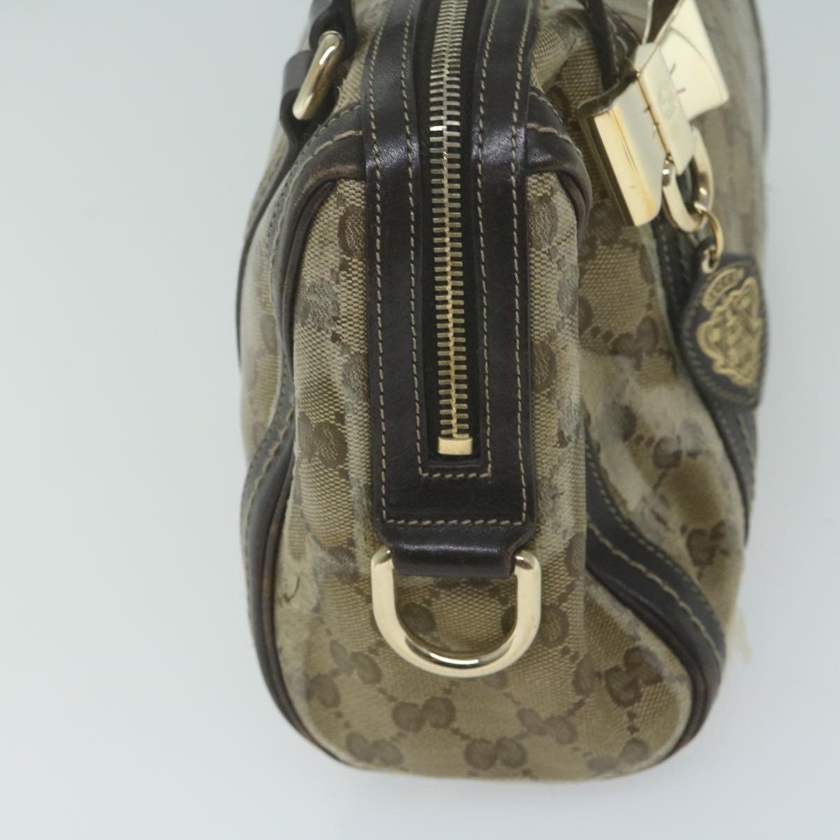 GUCCI GG Crystal Hand Bag Beige 181487 65143