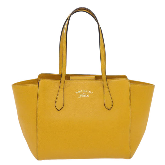 GUCCI Shoulder Bag Leather Yellow 354408 65266