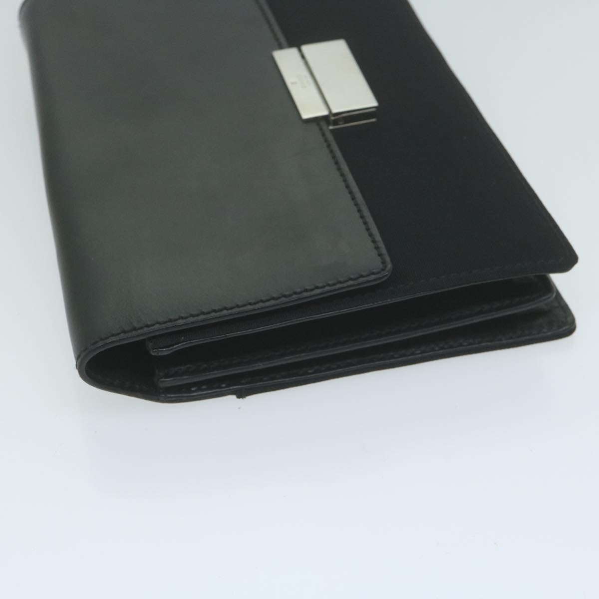 GUCCI Clutch Bag Leather Nylon Black 018 1613 65287