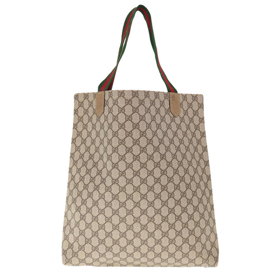 GUCCI GG Supreme Web Sherry Line Shoulder Bag Beige Green Red 65304