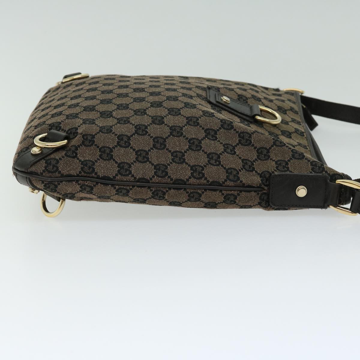 GUCCI GG Canvas Shoulder Bag outlet Brown 65357