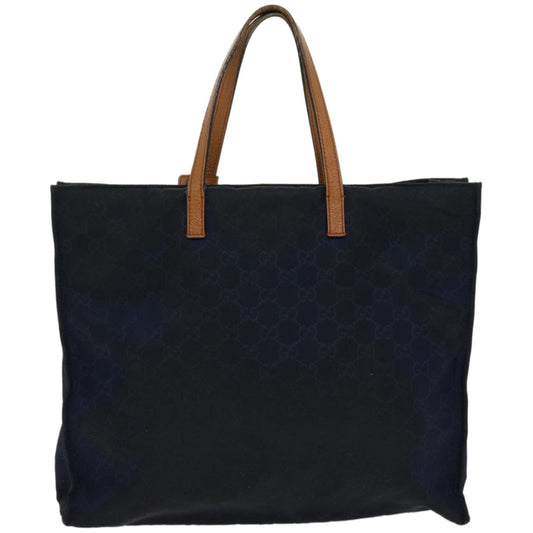 GUCCI GG Canvas Tote Bag Nylon outlet Navy 65390