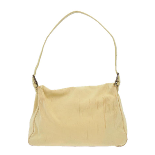 Luxury FendiMamma Baguette Shoulder Bag Nylon Yellow65559
