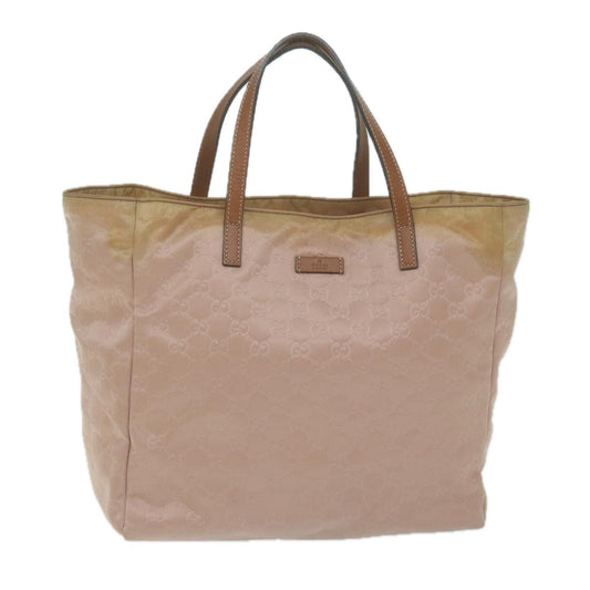 GUCCI GG Canvas Tote Bag Pink 282439 65713