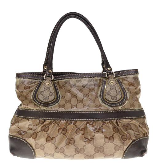 GUCCI GG Crystal Tote Bag Beige 223964 65714