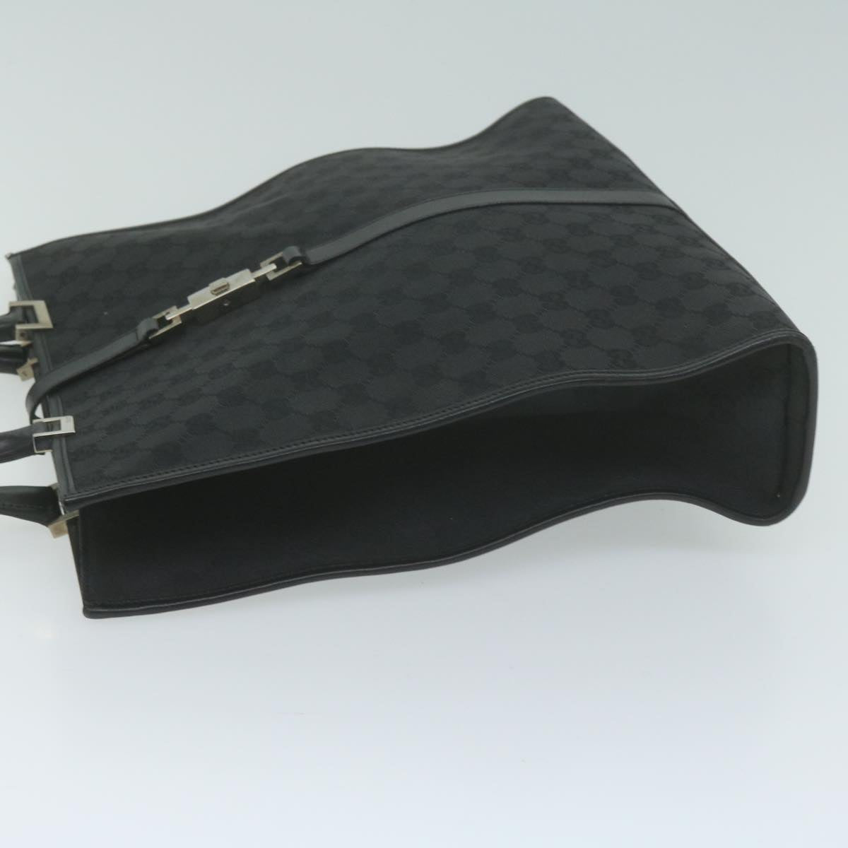 GUCCI Jackie GG Canvas Hand Bag Black 002 1064 1669 65997