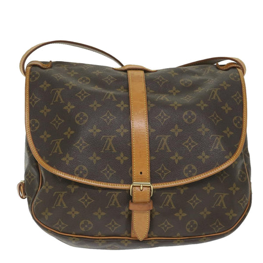 Louis Vuitton Saumur 35 Canvas Shoulder Bag ()