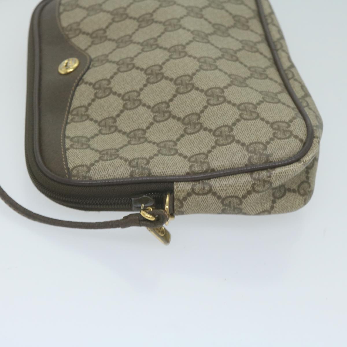 GUCCI GG Supreme Shoulder Bag PVC Beige 97 02 068 66060