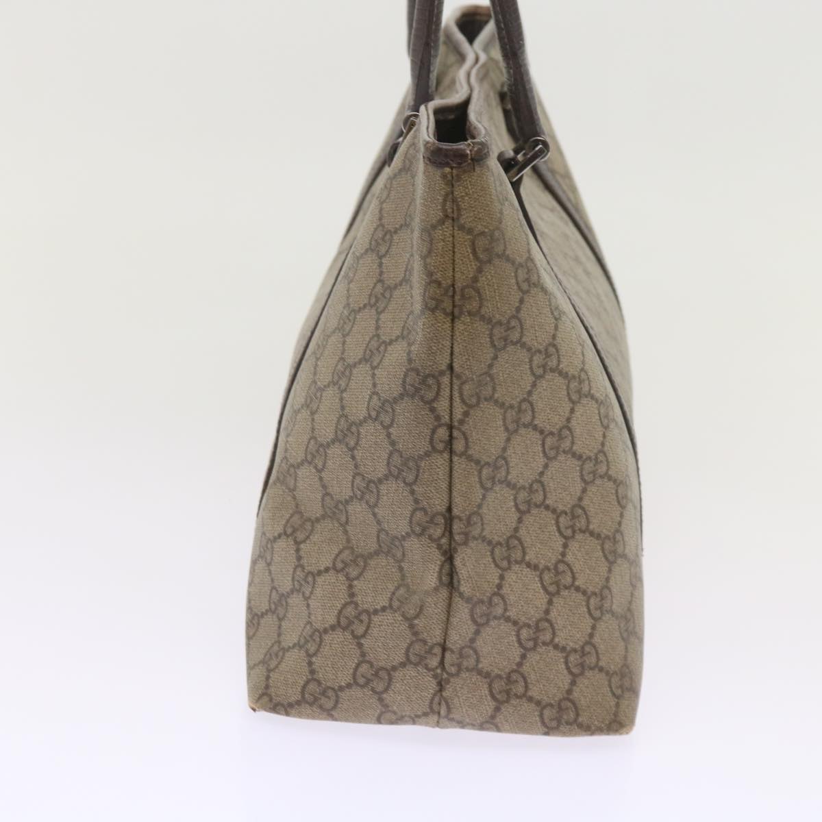 GUCCI GG Canvas Tote Bag PVC Beige 66223