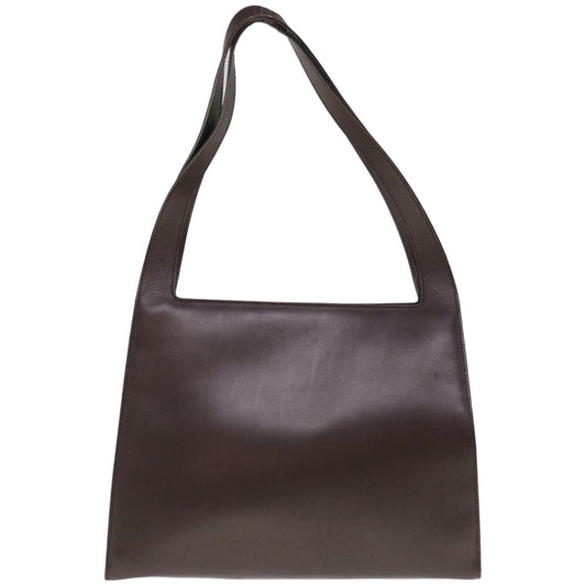 GUCCI Shoulder Bag Leather Brown 66357