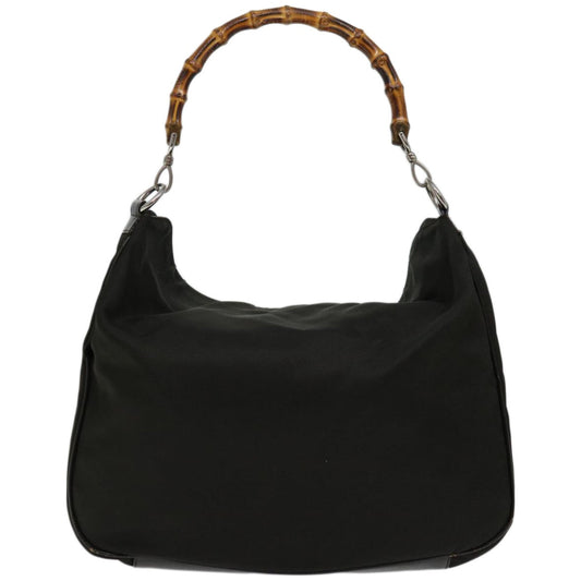 GUCCI Bamboo Shoulder Bag Nylon 2way Brown 001 3444 1577 66620