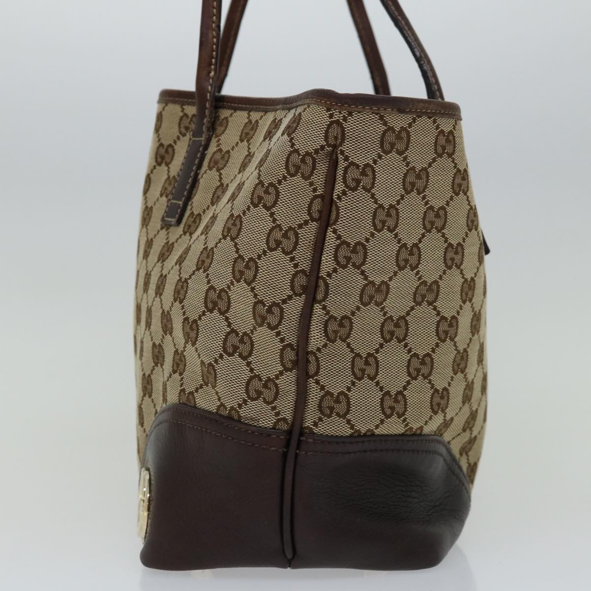 GUCCI GG Canvas Tote Bag Beige Brown 169946 66729