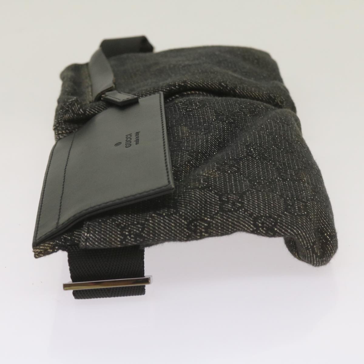 GUCCI GG Canvas Waist bag Black 28566 66840