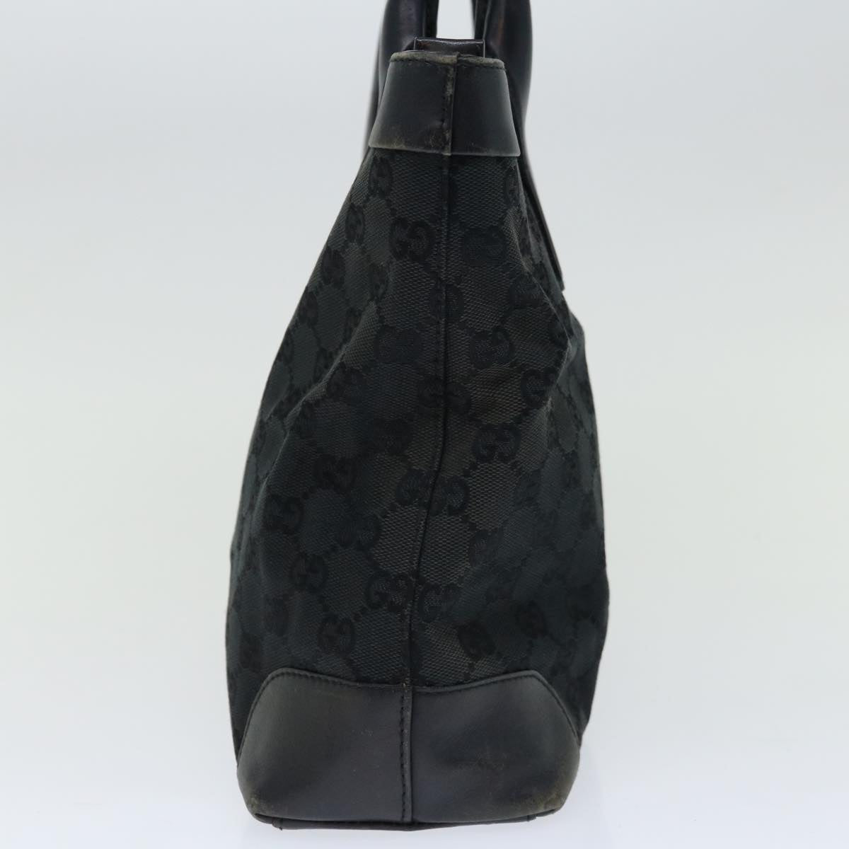 GUCCI GG Canvas Tote Bag Black 002 1119 66930