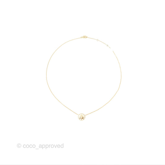 Dior Rose des Vents Necklace Yellow Gold Diamond Mother-of-Pearl