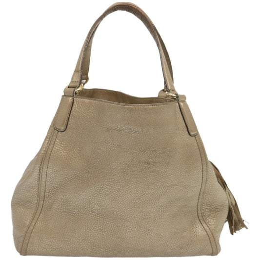 GUCCI Soho Tote Bag Leather Gold 282309 67413