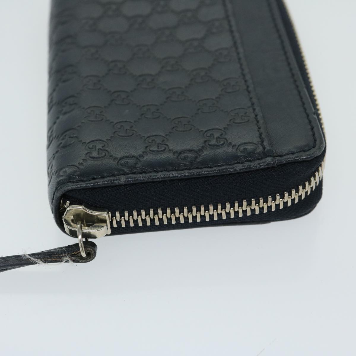 GUCCI GG Canvas Guccissima Coin Purse Navy 256810 67539