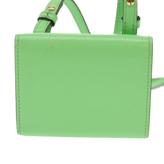 Luxury FendiMamma Baguette Shoulder Bag Leather Green68908A