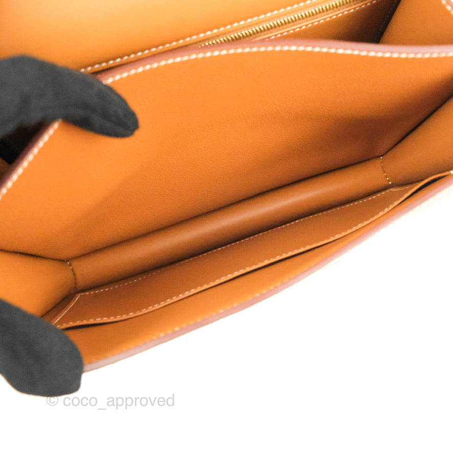 Hermès Constance 24 Gold Evercolor Gold Hardware