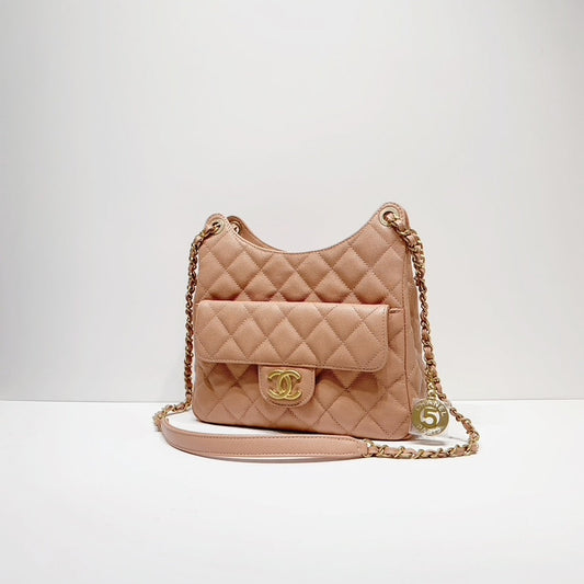No.4068-Chanel Large Caviar Wavy CC Hobo Bag (Brand New / 全新貨品)