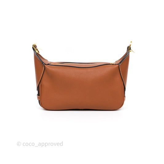 Celine Mini Romy Shoulder Bag Tan Calfskin Gold Hardware