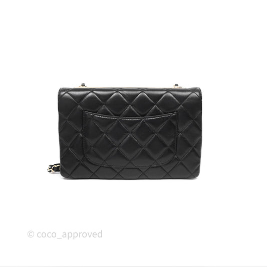 Chanel Medium Trendy CC Flap Bag Lambskin Black Aged Hardware