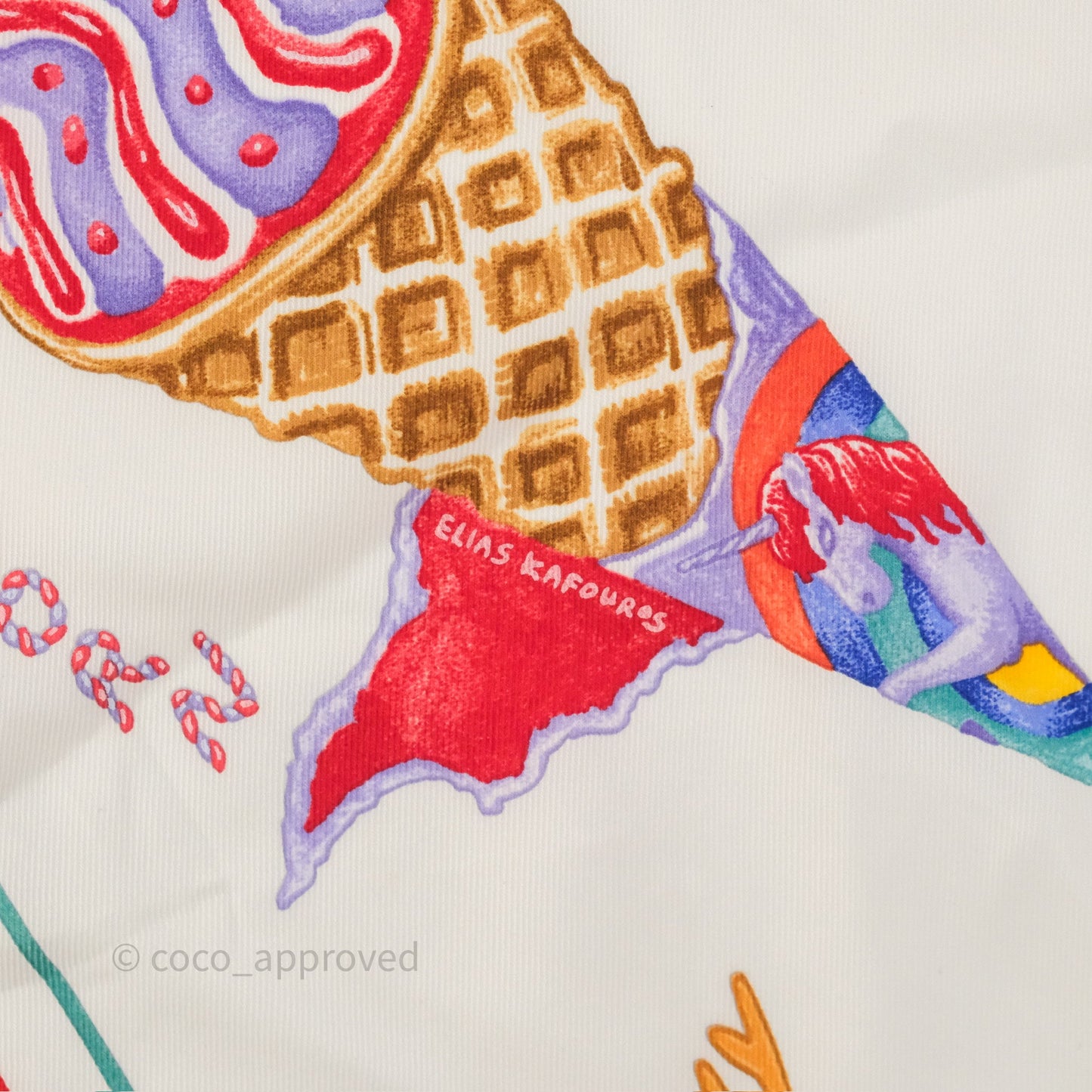 Hermès Funny Ice Cream Scarf 70